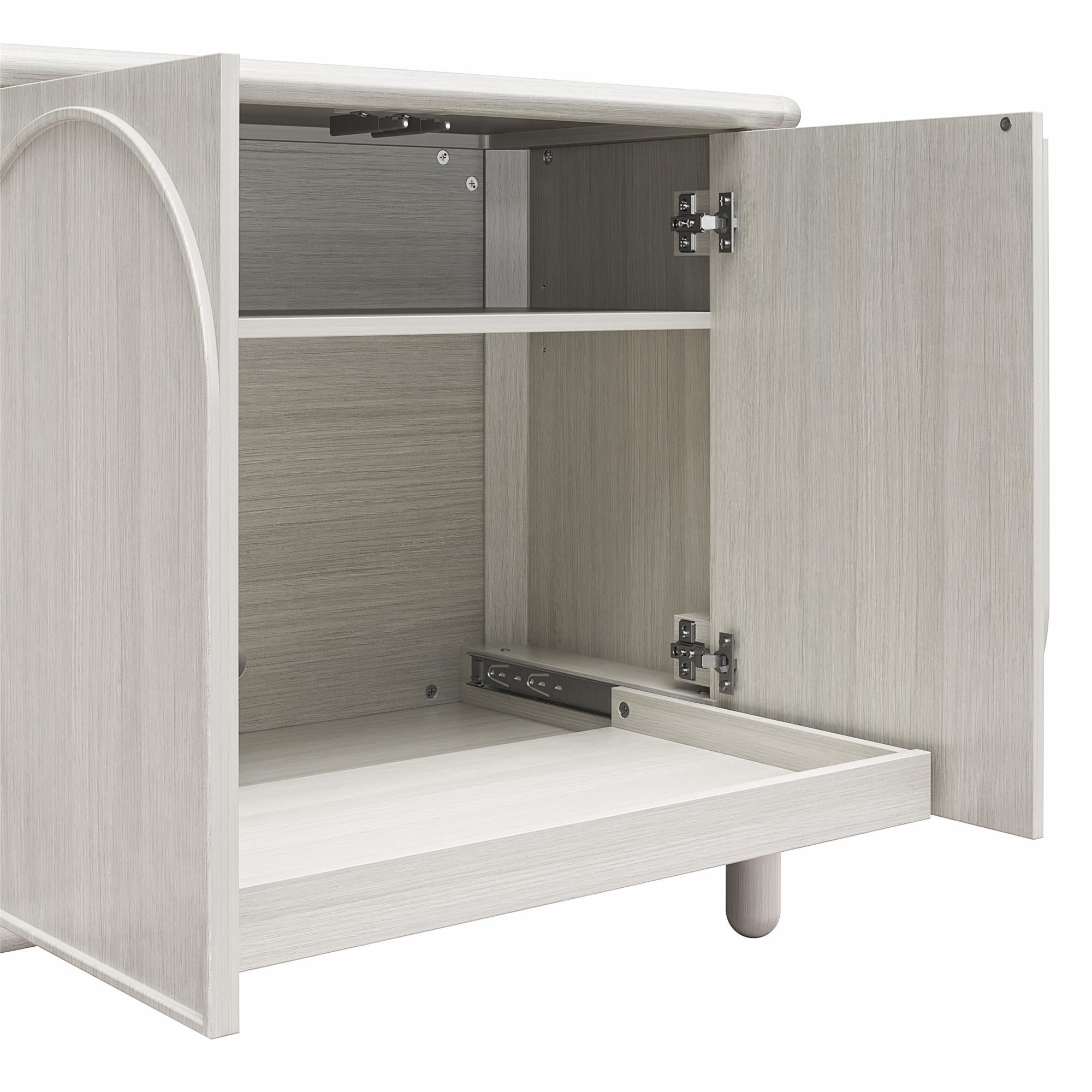 CosmoLiving Selena Credenza - Rustic White