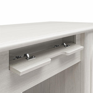 CosmoLiving Selena Double Pedestal Desk - Rustic White