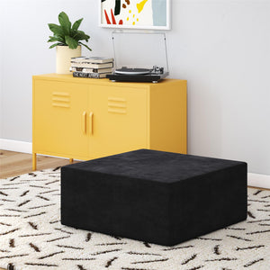 Novogratz The Flower Ottoman Pouf - Black