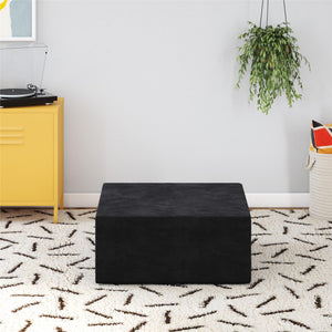 Novogratz The Flower Ottoman Pouf - Black