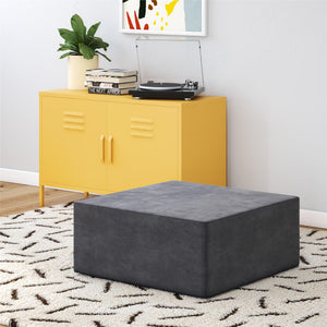 Novogratz The Flower Ottoman Pouf - Gray