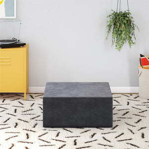 Novogratz The Flower Ottoman Pouf - Gray