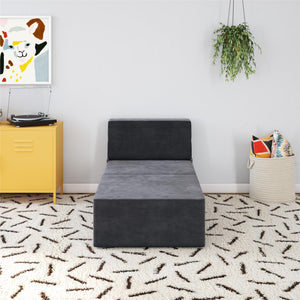 Novogratz The Flower Ottoman Pouf - Gray