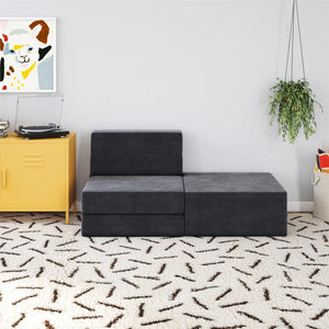 Novogratz The Flower Ottoman Pouf - Gray