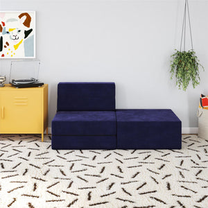 Novogratz The Flower Ottoman Pouf - Blue