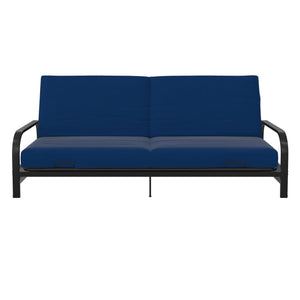 DHP Elbern Futon Set with Metal Frame and Mattress - Blue - Full