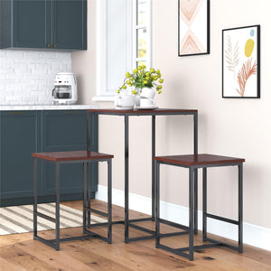 Novogratz Bungalow 3-Piece Dining Set - Black