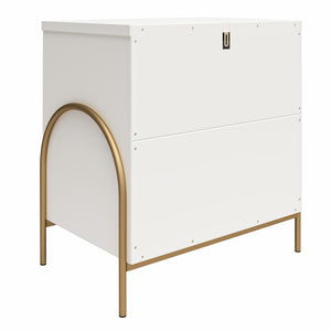 CosmoLiving Anastasia Nightstand - White