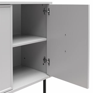 CosmoLiving Liberty 3 Door Accent Cabinet - Dove Gray