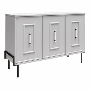 CosmoLiving Liberty 3 Door Accent Cabinet - Dove Gray