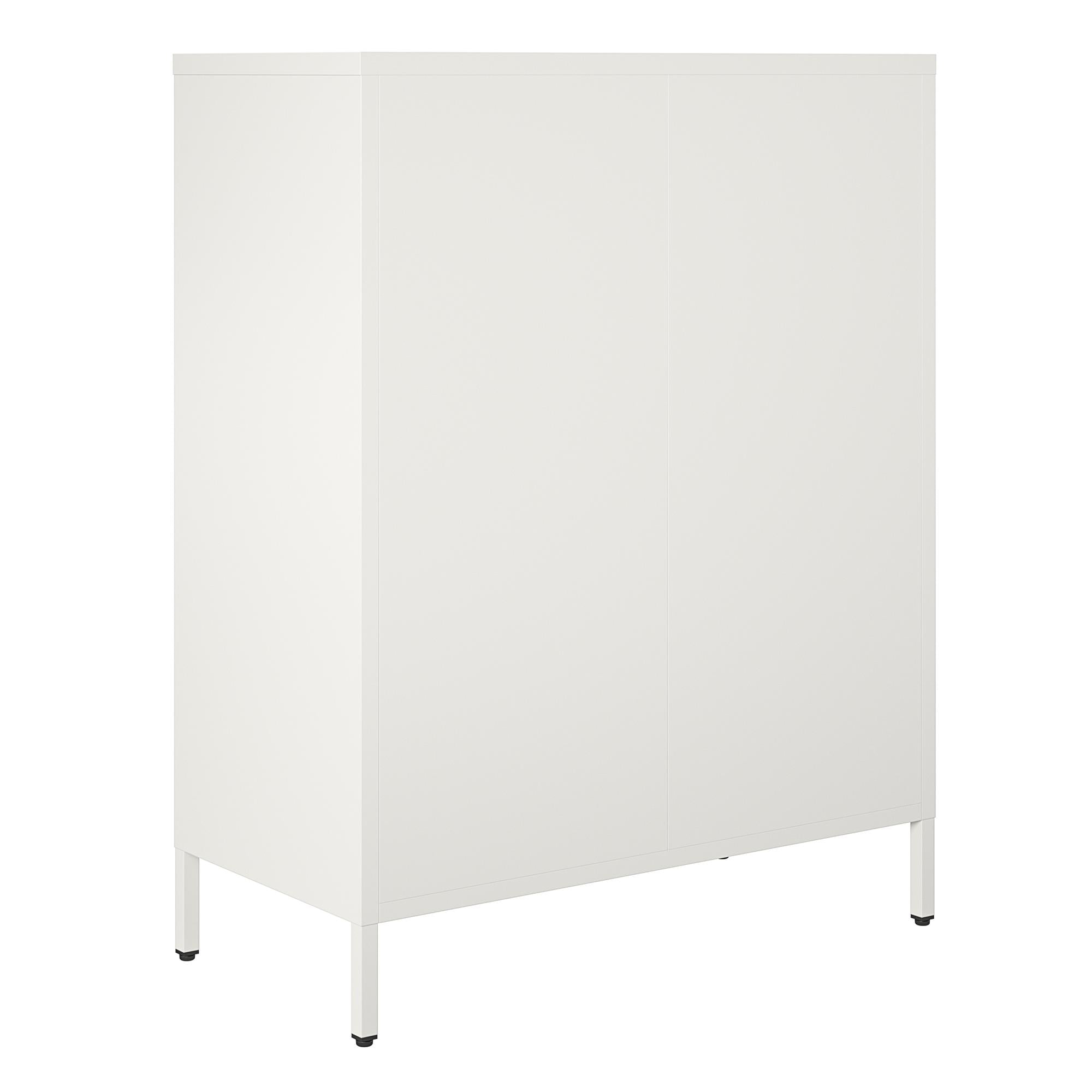 Systembuild Evolution Mission District 4 Door Metal Locker Storage Cabinet - White