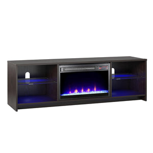 Ameriwood Home Crystal Fireplace Console for TVs up to 65" - Espresso