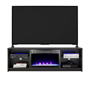Ameriwood Home Crystal Fireplace Console for TVs up to 65" - Espresso