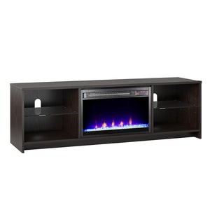 Ameriwood Home Crystal Fireplace Console for TVs up to 65" - Espresso