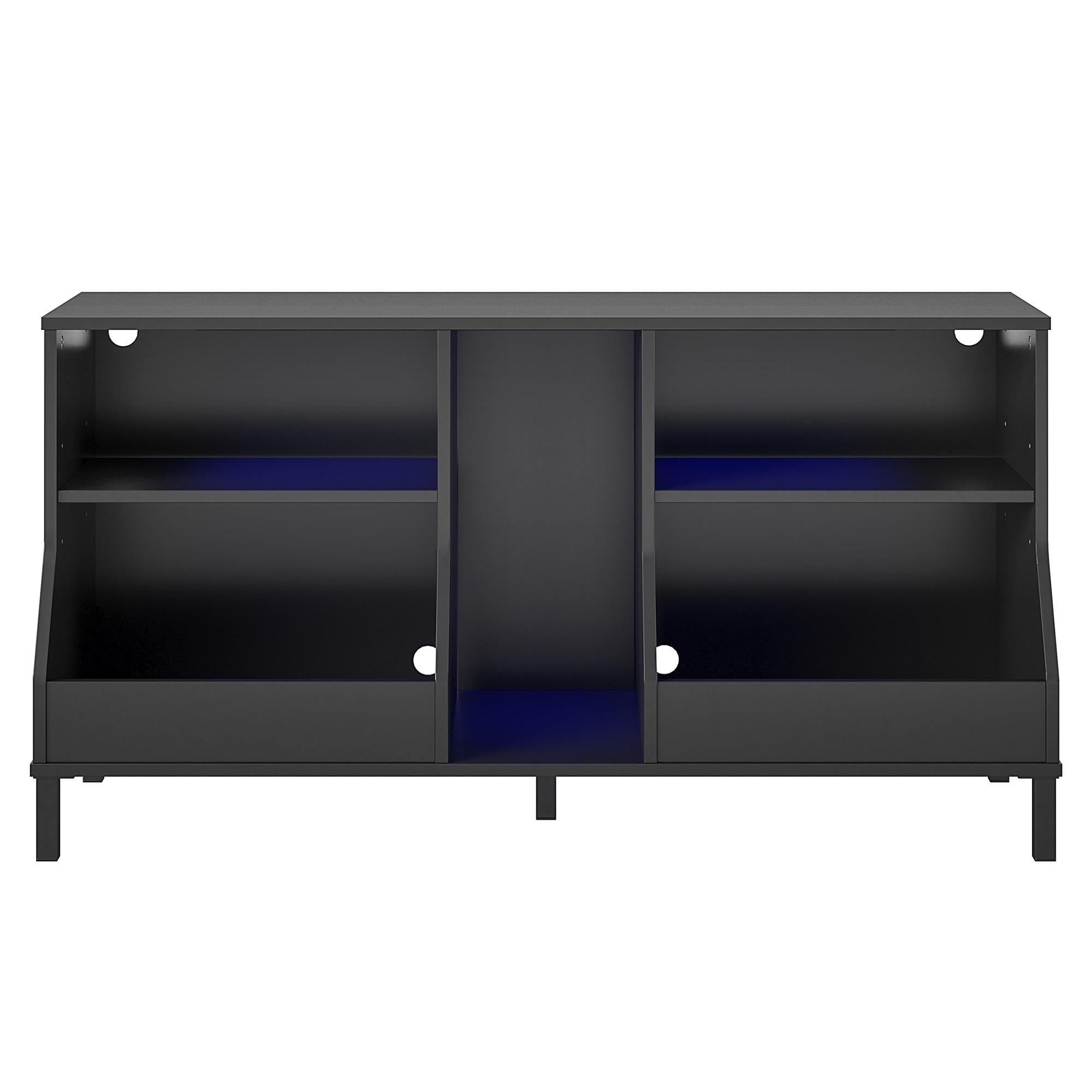 NTense Falcon Youth Gaming TV Stand w/ ARGB LED Lights - Matte Black
