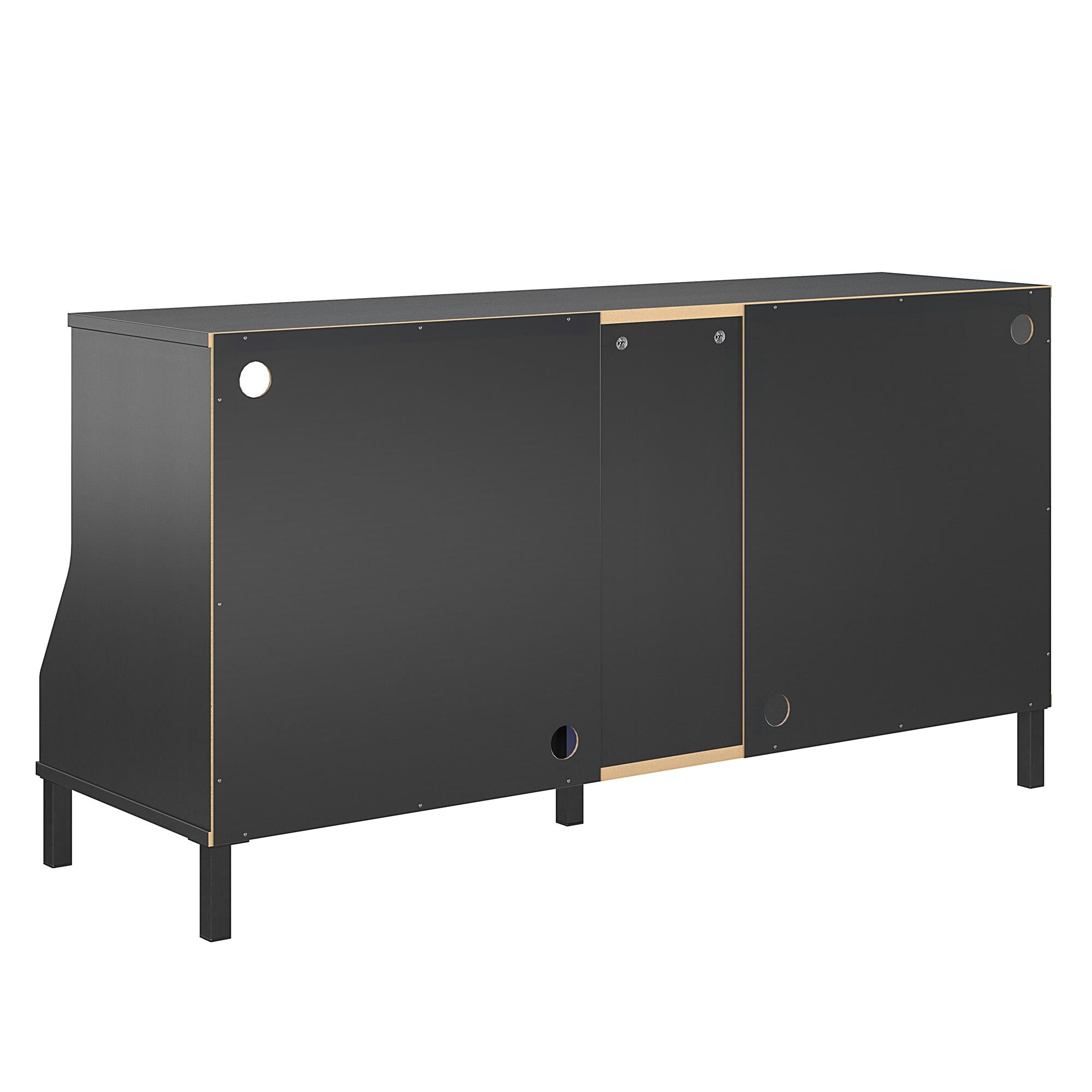 NTense Falcon Youth Gaming TV Stand w/ ARGB LED Lights - Matte Black