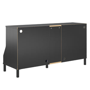 NTense Falcon Youth Gaming TV Stand w/ ARGB LED Lights - Matte Black