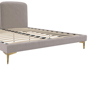 CosmoLiving Coco Upholstered Bed - Taupe - Queen