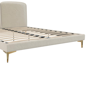 CosmoLiving Coco Upholstered Bed - Ivory - Queen