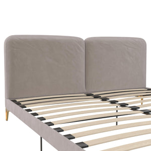 CosmoLiving Coco Upholstered Bed - Taupe - King