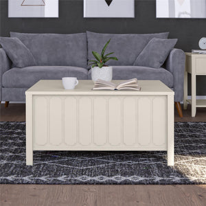 Novogratz Her Majesty Lift Top Coffee Table - White