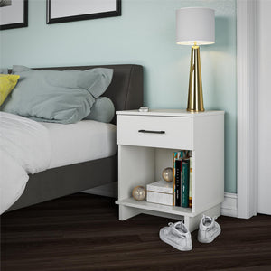 Ameriwood Home Southlander 1 Drawer Nightstand - White