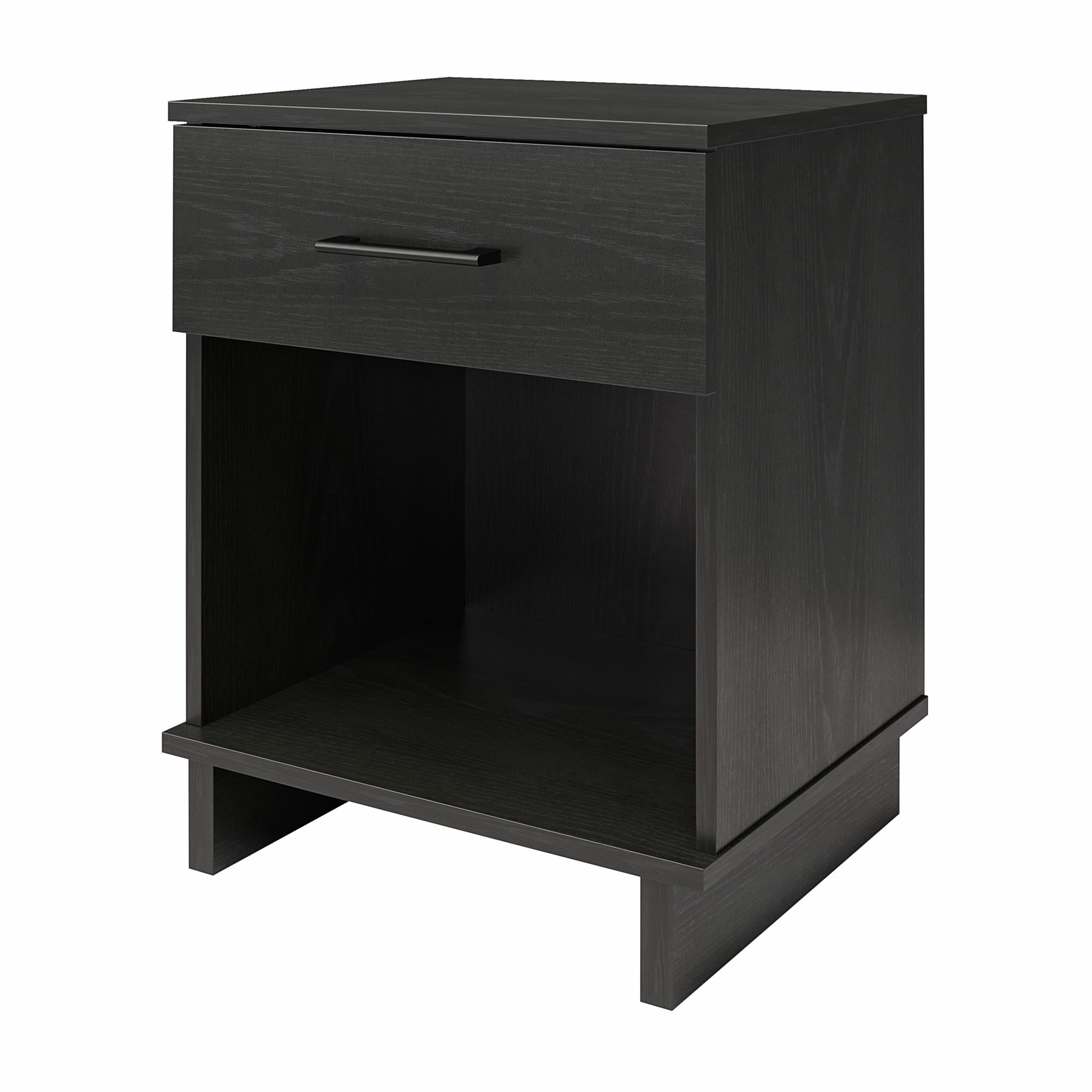 Ameriwood Home Southlander 1 Drawer Nightstand - Black Oak