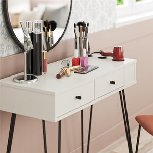 Novogratz Kimberly At Home Vanity with Drawers - White