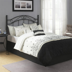 DHP Full/Queen Metal Headboard - Black - Adjustable Full/Queen