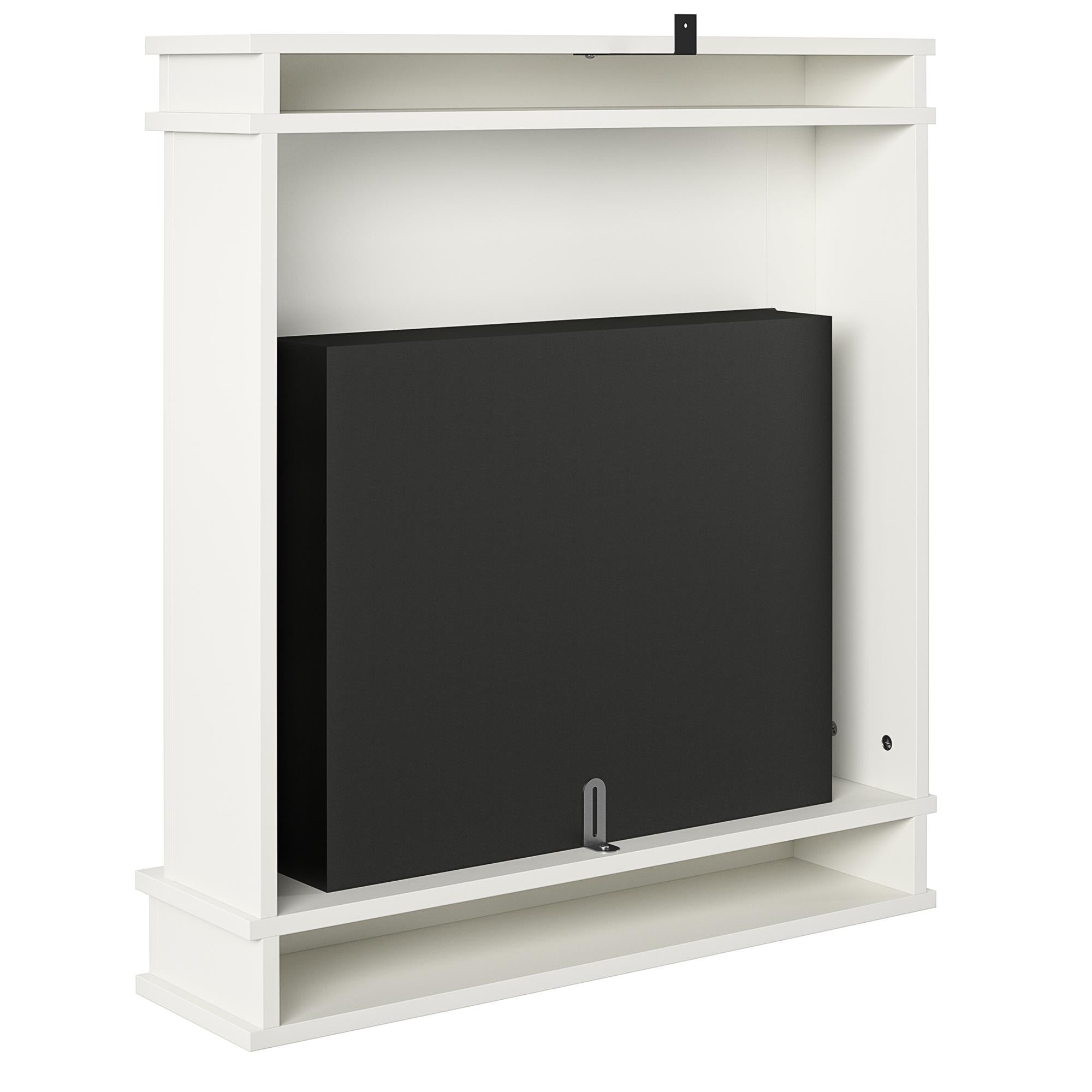 Ameriwood Home Mateo Electric Fireplace with Mantel and Touchscreen Display - White
