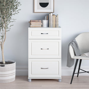 Systembuild Evolution Kendall 24" 3 Drawer Base Cabinet - White