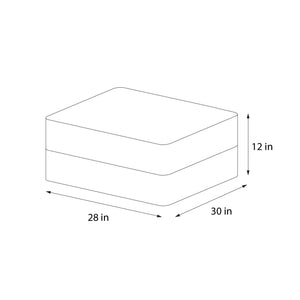 Novogratz The Flower Ottoman Pouf - Gray