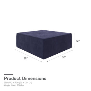 Novogratz The Flower Ottoman Pouf - Blue