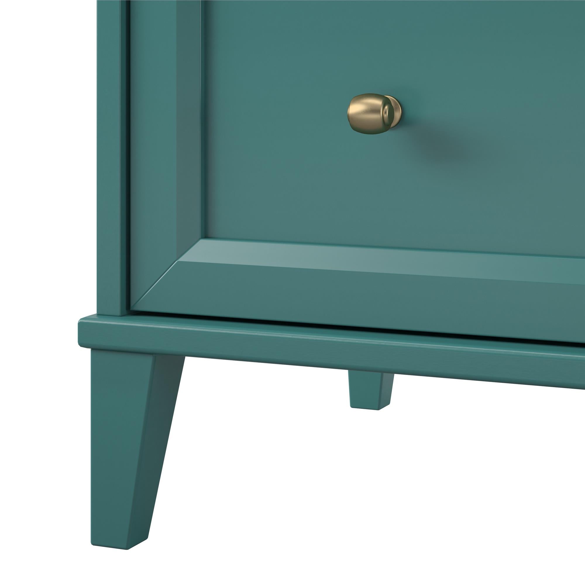 Ameriwood Home Monticello 2 Drawer Dresser w/ Pull-out Desk - Emerald Green
