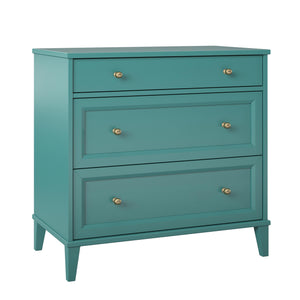 Ameriwood Home Monticello 2 Drawer Dresser w/ Pull-out Desk - Emerald Green