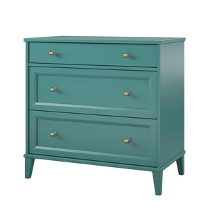 Ameriwood Home Monticello 2 Drawer Dresser w/ Pull-out Desk - Emerald Green