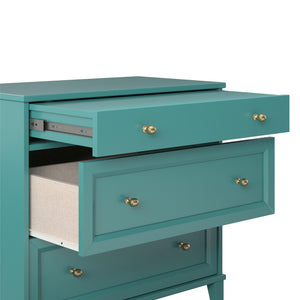 Ameriwood Home Monticello 2 Drawer Dresser w/ Pull-out Desk - Emerald Green