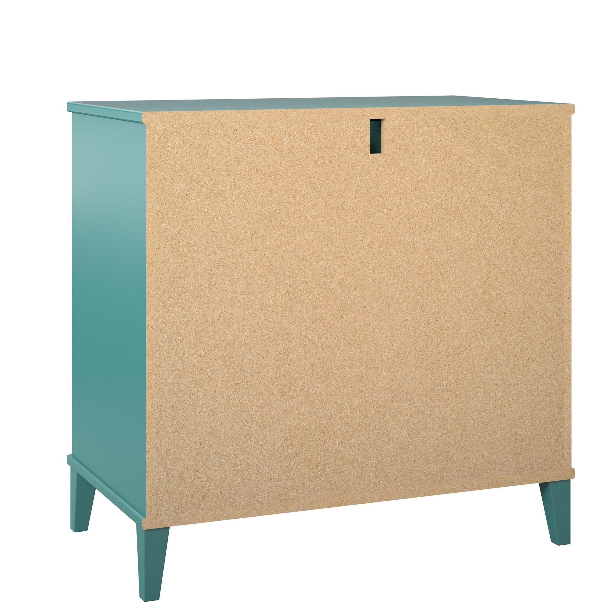 Ameriwood Home Monticello 2 Drawer Dresser w/ Pull-out Desk - Emerald Green