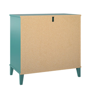 Ameriwood Home Monticello 2 Drawer Dresser w/ Pull-out Desk - Emerald Green