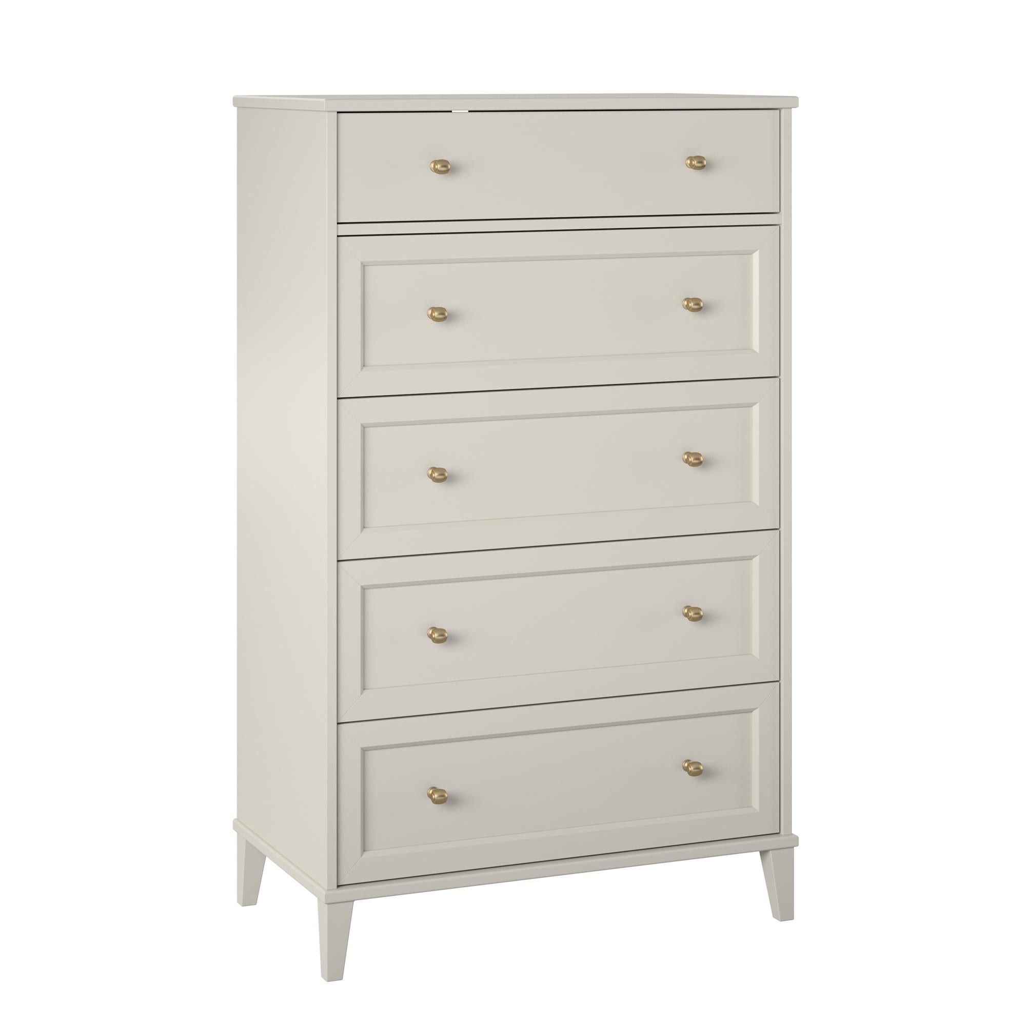 Ameriwood Home Monticello Tall 5 Drawer Dresser - Sharkey Grey