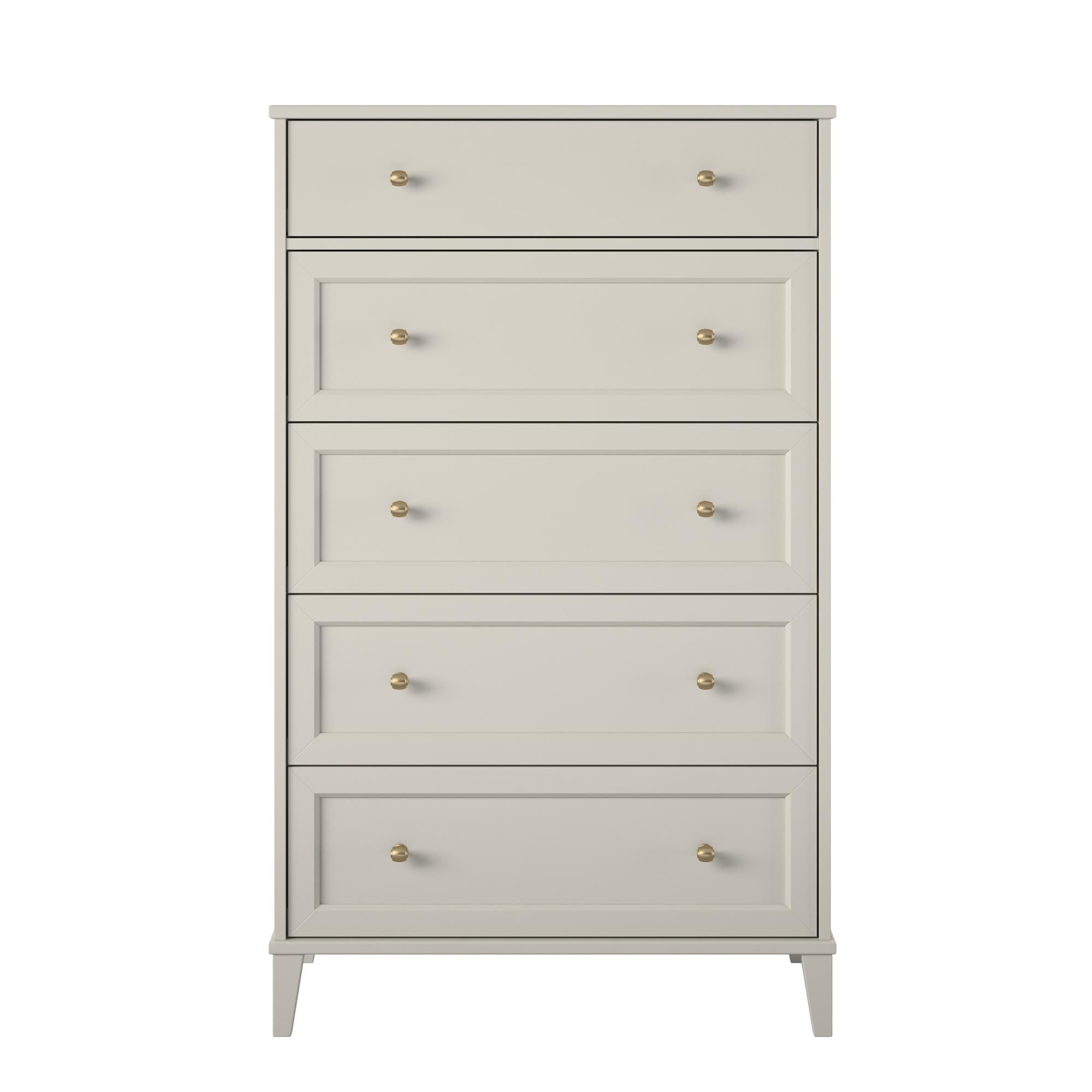 Ameriwood Home Monticello Tall 5 Drawer Dresser - Sharkey Grey