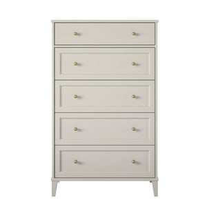 Ameriwood Home Monticello Tall 5 Drawer Dresser - Sharkey Grey