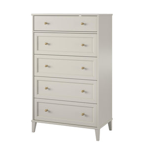 Ameriwood Home Monticello Tall 5 Drawer Dresser - Sharkey Grey