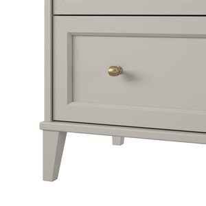 Ameriwood Home Monticello Tall 5 Drawer Dresser - Sharkey Grey