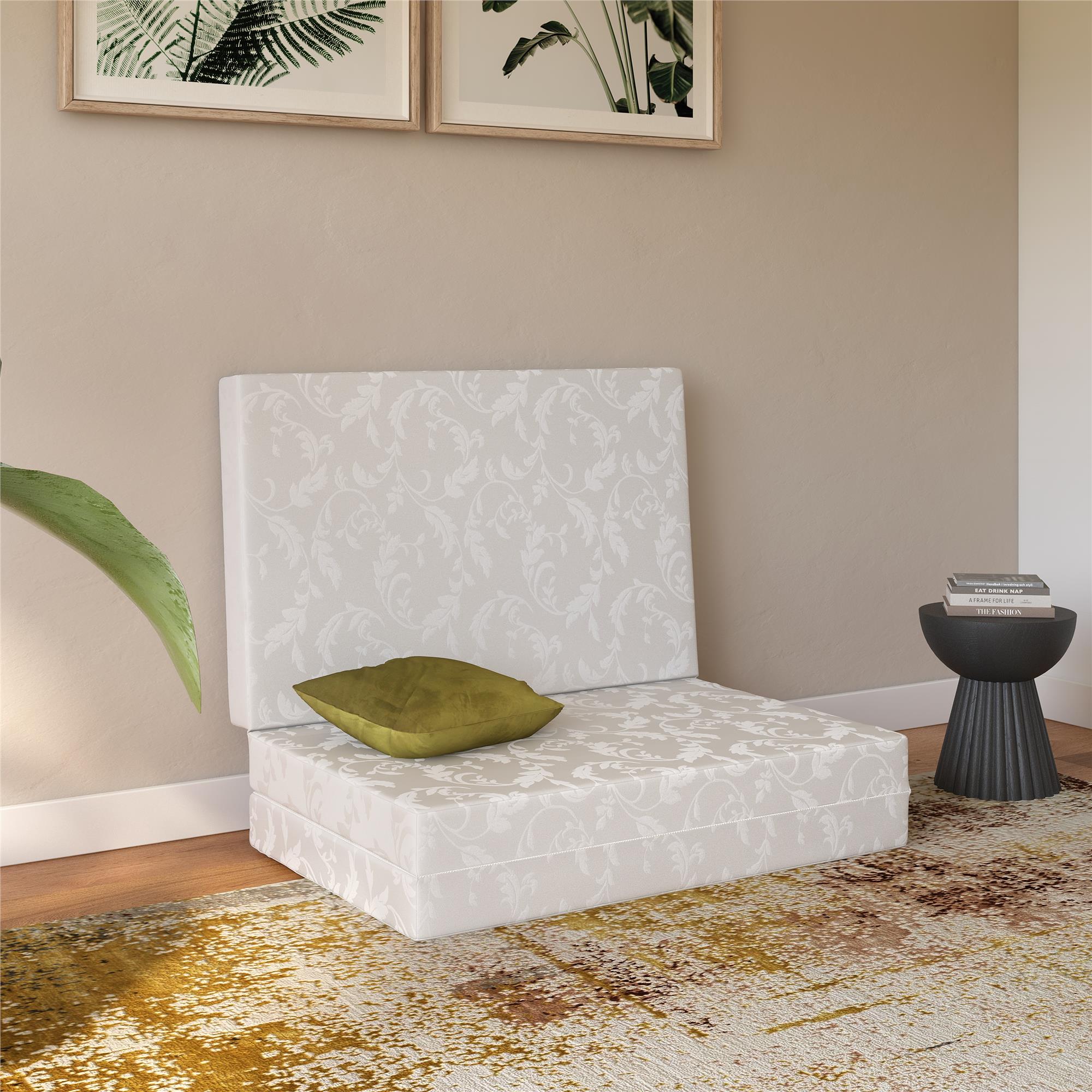DHP  4" Tri-Folding Mattress - White - Twin