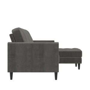 CosmoLiving Strummer Reversible Sectional Sofa - Gray