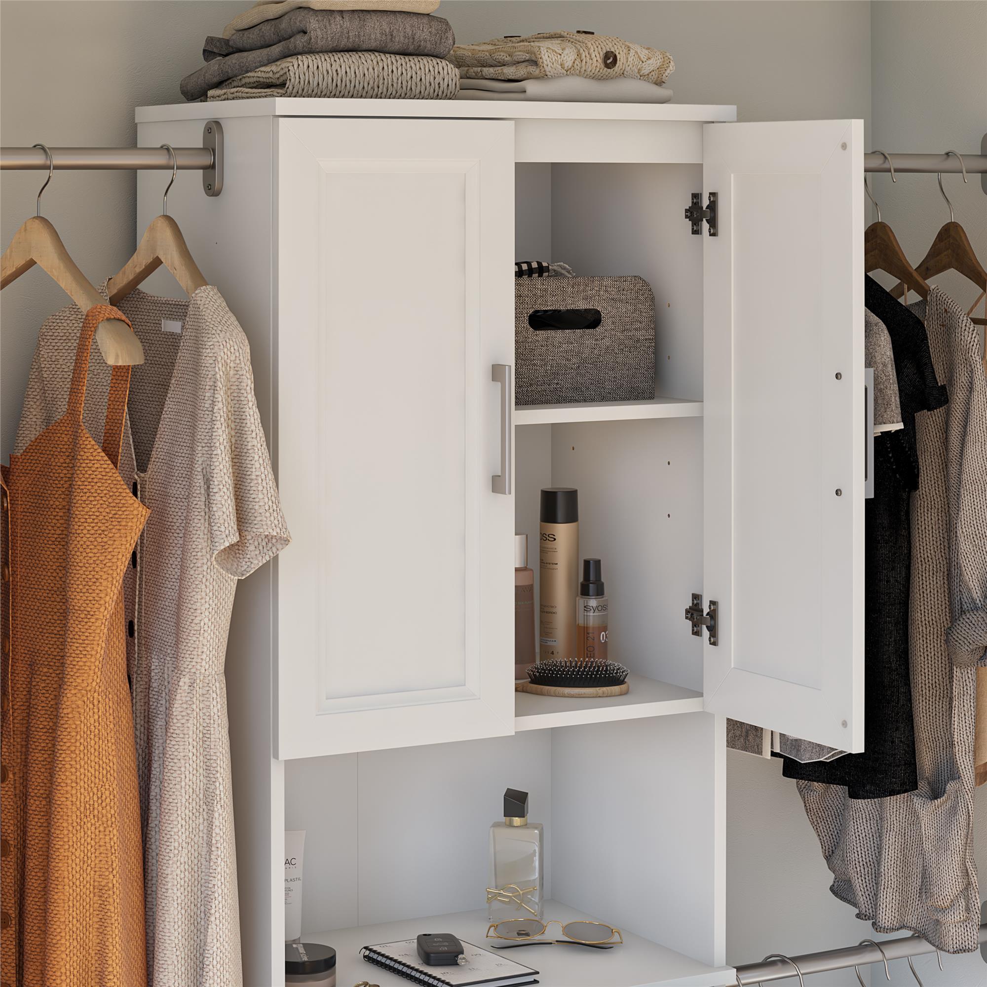Systembuild Evolution Nevaeh Ridge 3 Drawer Closet Storage - White