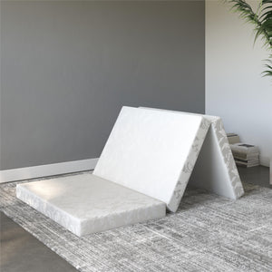 Signature Sleep 4" Twin Tri-Fold Mattress - White - Twin