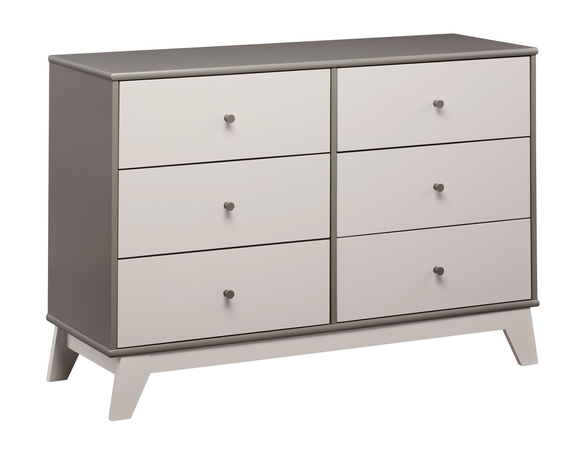 Rowan Valley Flint 6 Drawer Dresser, Two-Tone Gray  - Gray