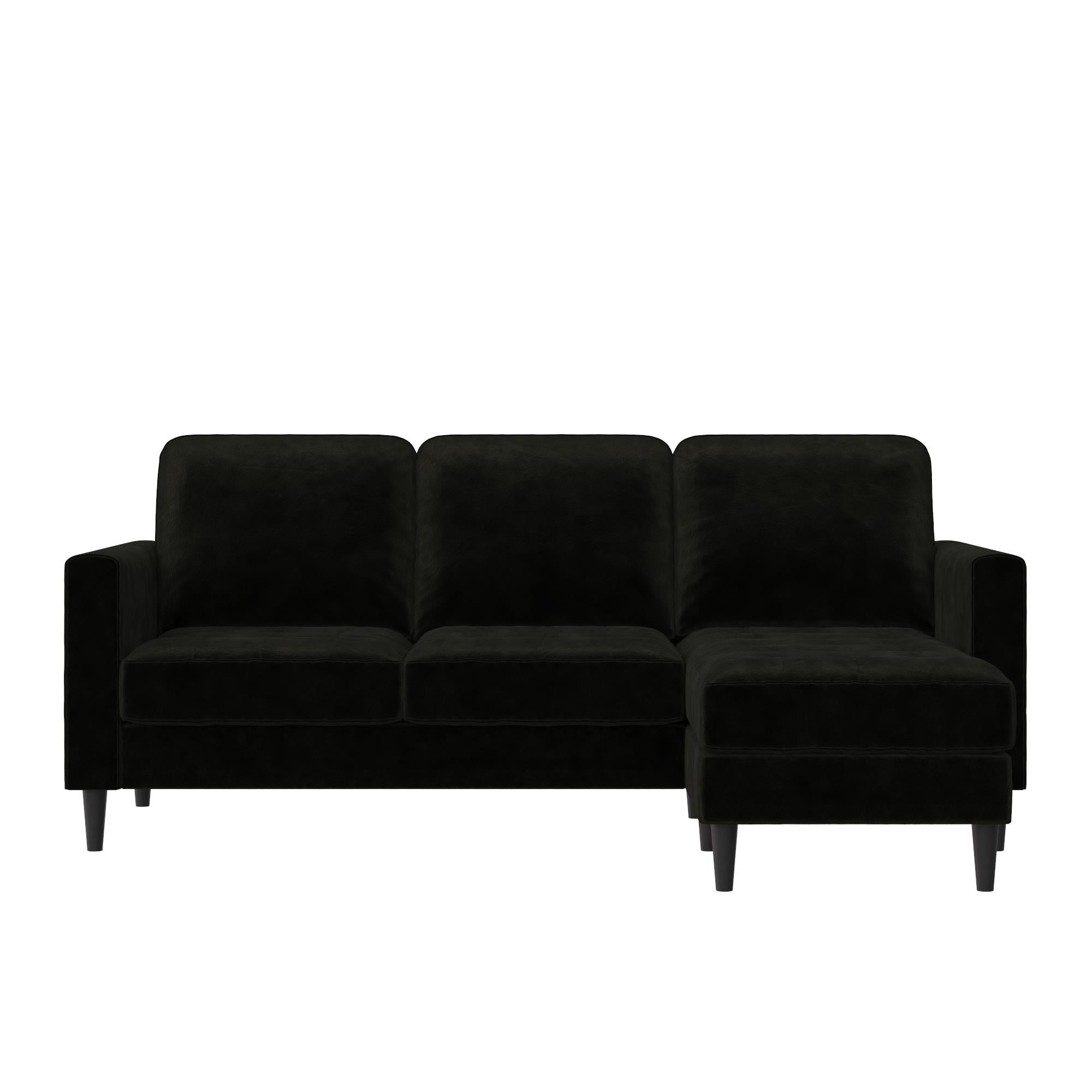 CosmoLiving Strummer Reversible Sectional Sofa - Black
